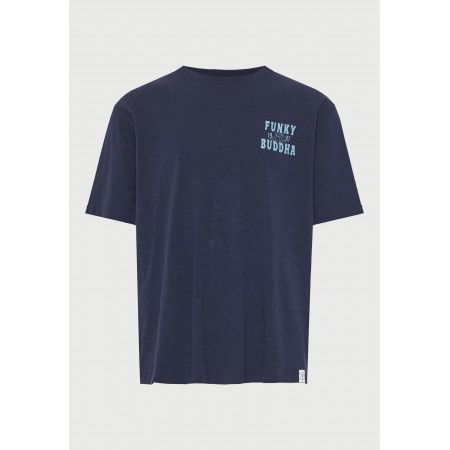 Funky Buddha Ανδρική Μπλούζα Με Κοντό Μανίκι  Και Τύπωμα 