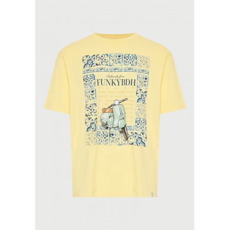Funky Buddha Ανδρικό Κοντομάνικο T-Shirt Κίτρινο, Διάφορα Χρώματα