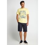 Funky Buddha Ανδρικό Κοντομάνικο T-Shirt Κίτρινο, Διάφορα Χρώματα