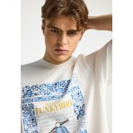 Funky Buddha Ανδρικό Κοντομάνικο T-Shirt Εκρού, Διάφορα Χρώματα