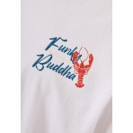 Funky Buddha Ανδρικό Κοντομάνικο T-Shirt Λευκό