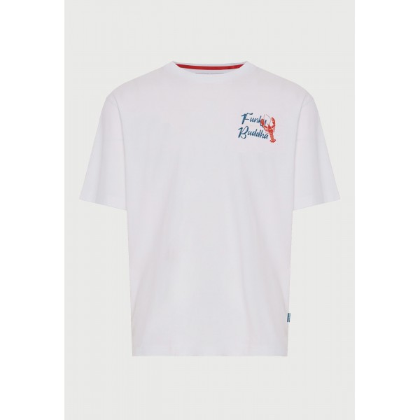 Funky Buddha Relaxed T-Shirt Ανδρικό (FBM013-066-04-WHITE)