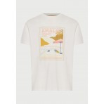 Funky Buddha Ανδρικό Κοντομάνικο T-Shirt Εκρού, Διάφορα Χρώματα