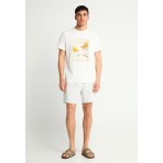 Funky Buddha Ανδρικό Κοντομάνικο T-Shirt Εκρού, Διάφορα Χρώματα