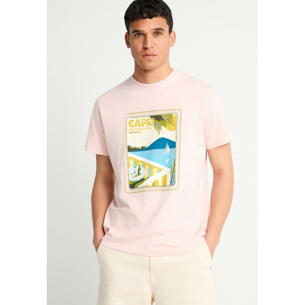 Funky Buddha Ανδρική Μπλούζα Κοντό Μανίκι Και Τύπωμα (FBM013-069-04-ROSE-WATER)