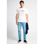 Funky Buddha Slim Tapered Fit Ανδρικό Παντελόνι Τζιν Γαλάζιο