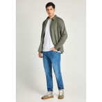 Funky Buddha Ανδρικό Παντελόνι Τζιν Μπλε Σκούρο