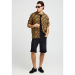 Funky Buddha Ανδρική Βερμούδα Τζιν Μαύρη