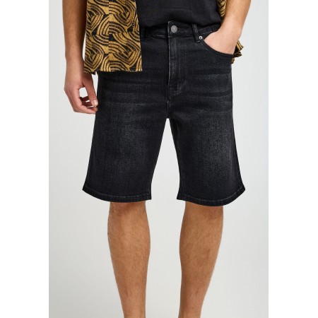 Funky Buddha Ανδρική Βερμούδα Τζιν Μαύρη