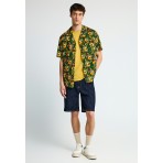 Funky Buddha The Essentials Ανδρική Βερμούδα Τζιν Μπλε Σκούρο