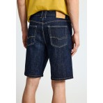 Funky Buddha The Essentials Ανδρική Βερμούδα Τζιν Μπλε Σκούρο