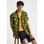 Funky Buddha The Essentials Ανδρική Βερμούδα Τζιν Μπλε Σκούρο