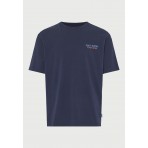 Funky Buddha Ανδρικό Κοντομάνικο T-Shirt Μπλε Σκούρο