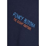 Funky Buddha Ανδρικό Κοντομάνικο T-Shirt Μπλε Σκούρο