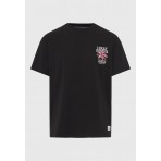 Funky Buddha Ανδρικό Κοντομάνικο T-Shirt Μαύρο