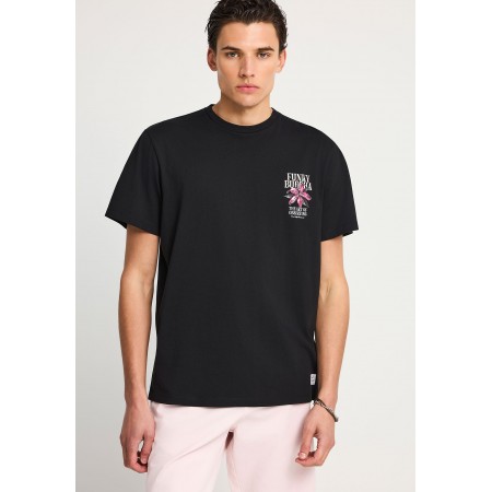 Funky Buddha Ανδρική Μπλούζα Κοντό Μανίκι Και Τύπωμα 