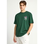 Funky Buddha Ανδρικό Κοντομάνικο T-Shirt Πράσινο