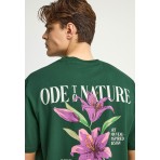 Funky Buddha Ανδρικό Κοντομάνικο T-Shirt Πράσινο