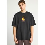 Funky Buddha Ανδρικό Κοντομάνικο T-Shirt Μαύρο