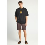 Funky Buddha Ανδρικό Κοντομάνικο T-Shirt Μαύρο