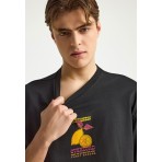 Funky Buddha Ανδρικό Κοντομάνικο T-Shirt Μαύρο