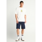 Funky Buddha Ανδρικό Κοντομάνικο T-Shirt Λευκό