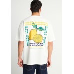 Funky Buddha Ανδρικό Κοντομάνικο T-Shirt Λευκό