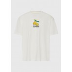 Funky Buddha Ανδρικό Κοντομάνικο T-Shirt Λευκό