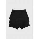 Funky Buddha Ανδρικά Εσώρουχα Boxer Μαύρα 3 Τεμάχια