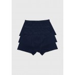 Funky Buddha Ανδρικά Εσώρουχα Boxer Μπλε Σκούρο 3 Τεμάχια