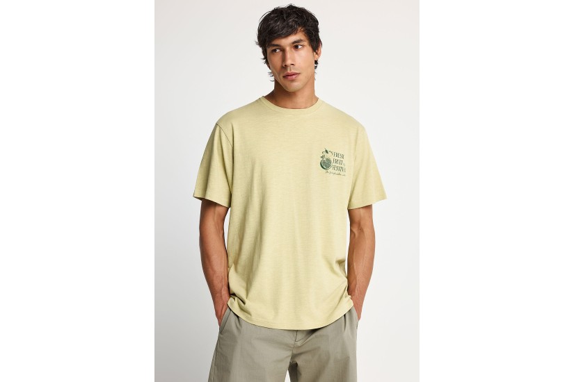 Funky Buddha Ανδρικό Κοντομάνικο T-Shirt Πράσινο