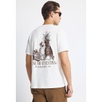 Funky Buddha Ανδρικό Κοντομάνικο T-Shirt Λευκό