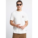 Funky Buddha Ανδρικό Κοντομάνικο T-Shirt Λευκό