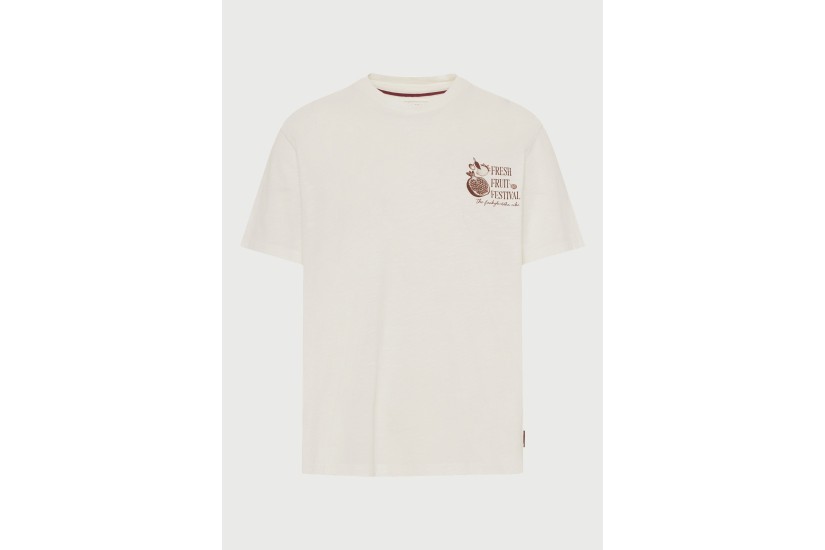 Funky Buddha Ανδρικό Κοντομάνικο T-Shirt Λευκό