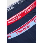 Funky Buddha Ανδρικά Εσώρουχα Μπόξερ Μπλε Σκούρο 3 Τεμάχια