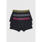 Funky Buddha Ανδρικά Εσώρουχα Μπόξερ 3 Μαύρα Τεμάχια