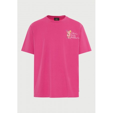 Funky Buddha Ανδρικό Κοντομάνικο T-Shirt Φούξια