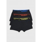 Funky Buddha Ανδρικά Εσώρουχα Μπόξερ 3 Μαύρα Τεμάχια