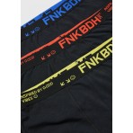 Funky Buddha Ανδρικά Εσώρουχα Μπόξερ 3 Μαύρα Τεμάχια