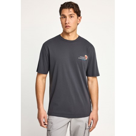 Funky Buddha Ανδρικό Κοντομάνικο T-Shirt Ανθρακί