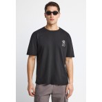 Funky Buddha Ανδρικό Κοντομάνικο T-Shirt Μαύρο, Διάφορα Χρώματα