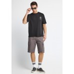 Funky Buddha Ανδρικό Κοντομάνικο T-Shirt Μαύρο, Διάφορα Χρώματα