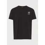 Funky Buddha Ανδρικό Κοντομάνικο T-Shirt Μαύρο, Διάφορα Χρώματα