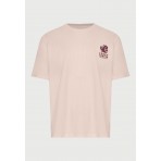 Funky Buddha Ανδρικό Κοντομάνικο T-Shirt Ροζ, Διάφορα Χρώματα