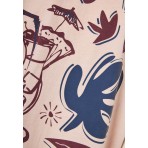 Funky Buddha Ανδρικό Κοντομάνικο T-Shirt Ροζ, Διάφορα Χρώματα