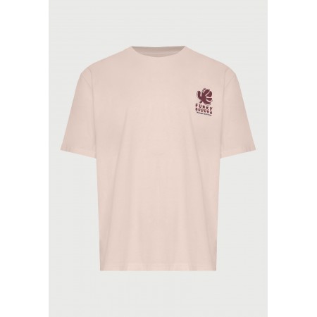 Funky Buddha Ανδρικό Κοντομάνικο T-Shirt Ροζ, Διάφορα Χρώματα