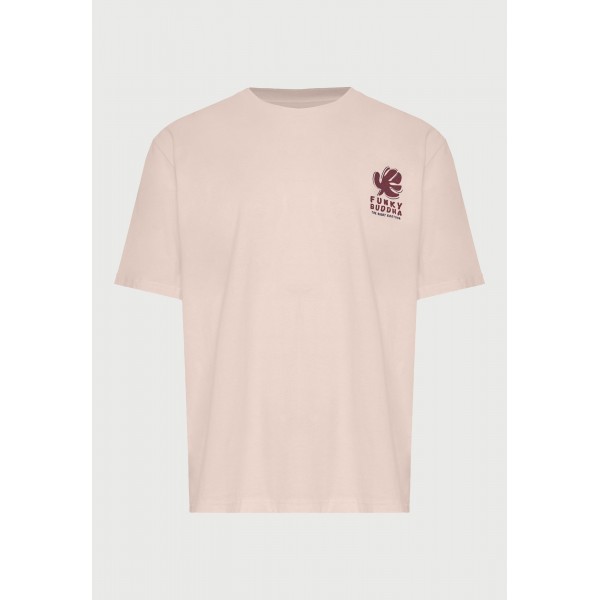 Funky Buddha Ανδρική Μπλούζα Κοντό Μανίκι Και Τύπωμα (FBM013-088-04-ROSE-WATER)