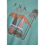 Funky Buddha Ανδρικό Κοντομάνικο T-Shirt Πράσινο