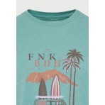 Funky Buddha Ανδρικό Κοντομάνικο T-Shirt Πράσινο