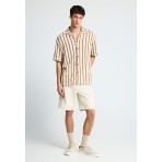 Funky Buddha Ανδρική Βερμούδα Τζιν Εκρού